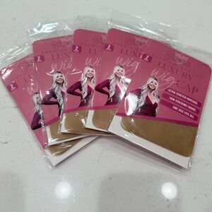 Chelsey Smith Wig caps Tan - 5 packs NWT